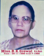 14 Miss B K Grewal(1988-90)